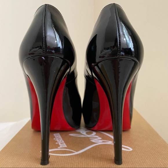 Christian Louboutin Rolando 120 Black Patent heels - Picture 2 of 8